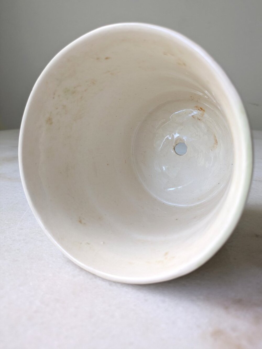 Vintage Handpainted Mexican Pottery Cachepot Planter - Picture 4 of 5
